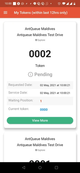 Mobile app tokens